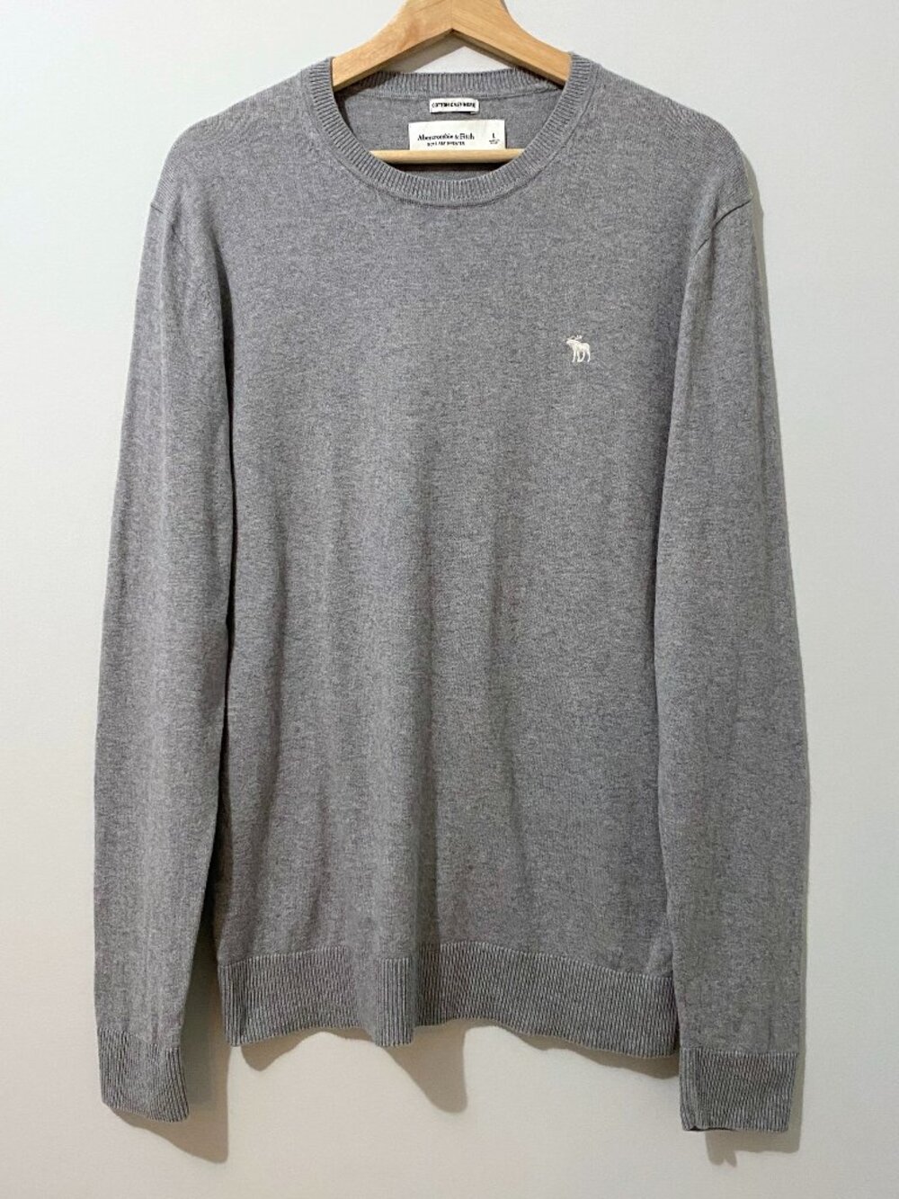 Abercrombie & Fitch Cotton Cashmere Crewneck Pullover Sweater Preppy Heritage